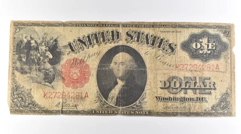 1917 $1 Legal Tender Large Note Red Seal *3056