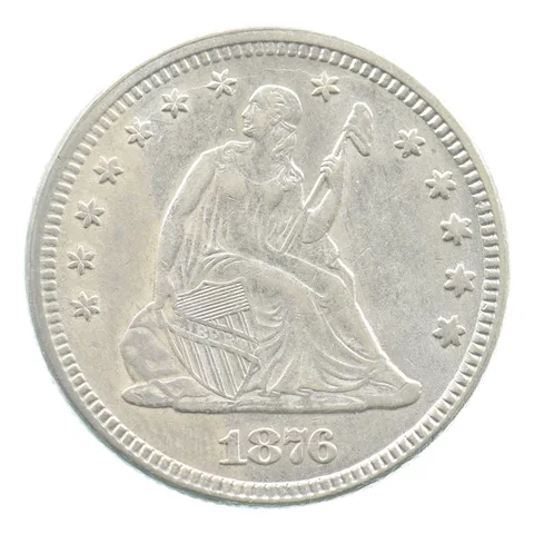 1876 Seated Liberty Quarter *3395