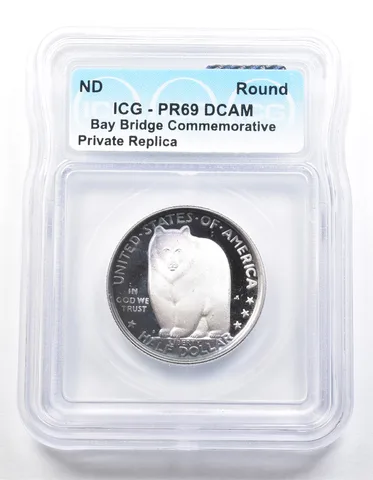 1934 Bay Bridge Half Dollar PR69 ICG Museum Gallery Strike a1275