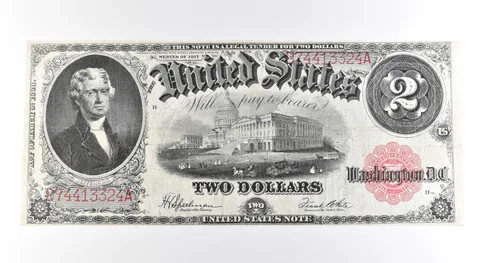 1917 $2 Legal Tender Large Note Red Seal *2648
