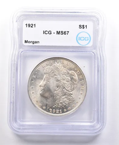 1921 Morgan Silver Dollar MS67 ICG *2088