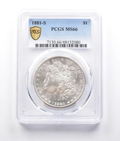 1881-S Morgan Silver Dollar MS66 PCGS *7245