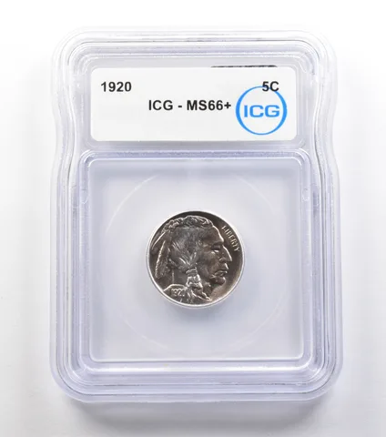 1920 Indian Head Buffalo Nickel MS66+ ICG *0890