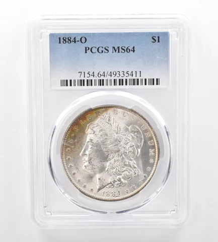 1884-O Morgan Silver Dollar MS64 PCGS Peripheral Tone *7463