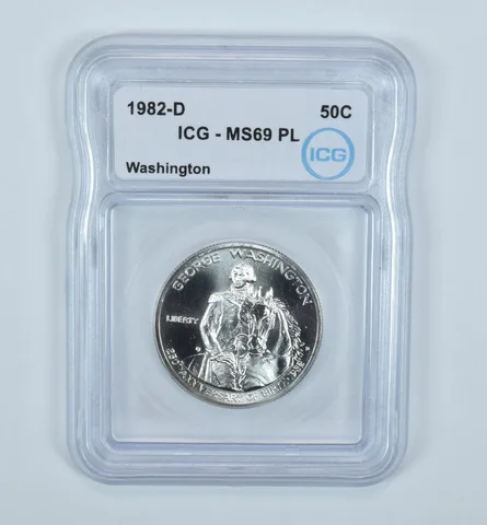 1982-D George Washington Commemorative Half Dollar MS69 PL ICG