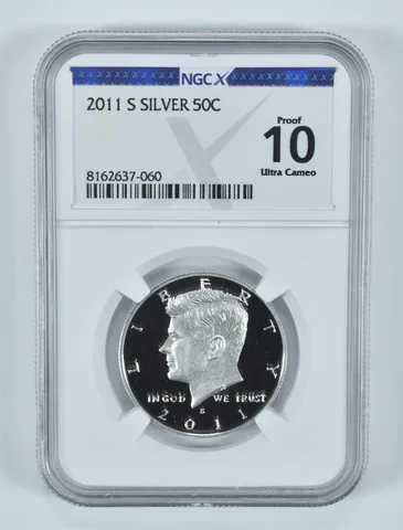 2011-S Kennedy Half Dollar Silver Proof 10 UCAM NGC X NGCX
