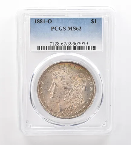 1881-O Morgan Silver Dollar MS62 PCGS Beautiful Tone *7471
