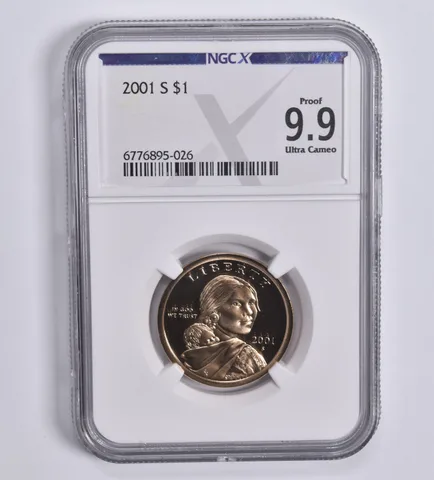 2001-S Sacagawea $1 Proof 9.9 NGC X