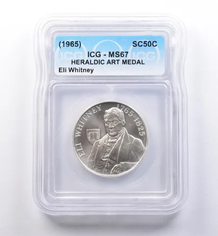 (1965) So Called Half Dollar Eli Whitney MS67 ICG *8423