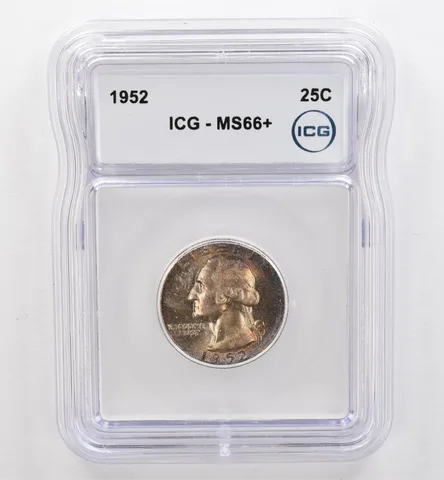 1952 Washington Quarter MS66+ ICG Beautiful Tone *9480