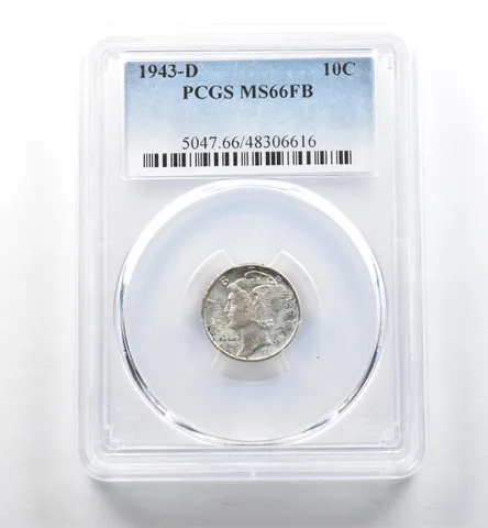 1943-D Mercury Dime MS66 FB PCGS *2649