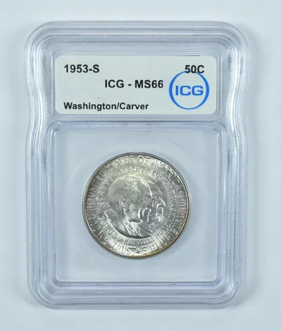 1953-S Washington Carver Commemorative Half Dollar MS66 ICG