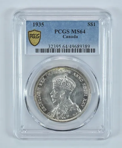 1935 Canada Silver Dollar MS64 PCGS a9212
