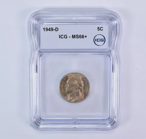 1949-D Jefferson Nickel MS66+ ICG