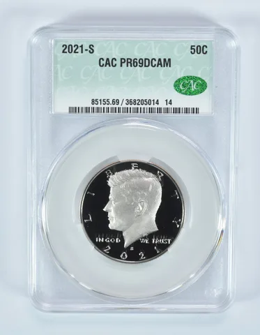2021-S Kennedy Half Dollar PR69 DCAM CAC CACg