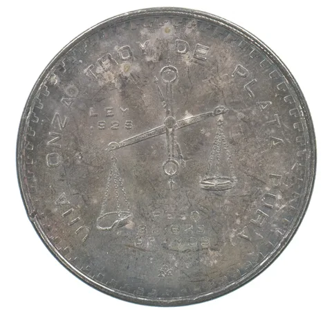 1979 Mo Mexico 1 Onza Silver Beautiful Tone *2176