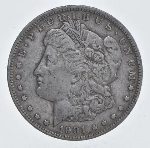 Early - 1901-O Morgan Silver Dollar - 90% US Coin *055
