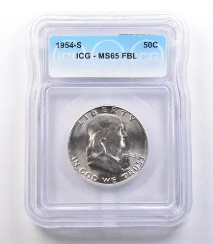 1954-S Franklin Half Dollar MS65 FBL ICG *9778