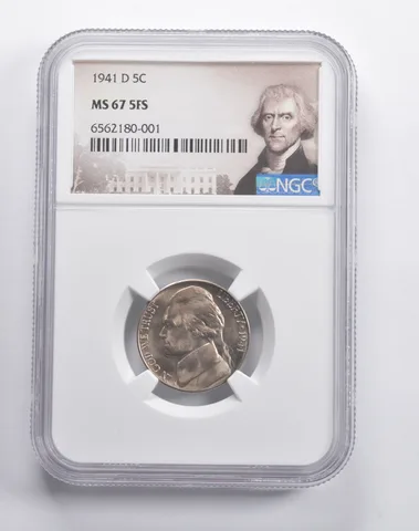 MS67 5FS 1941-D Jefferson Nickel NGC *2552