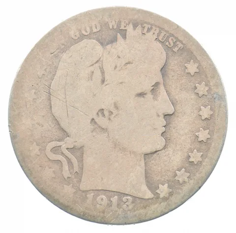 1913-S Barber Quarter *4778