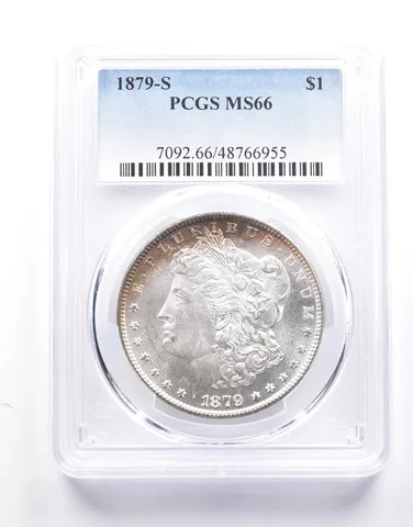 1879-S Morgan Silver Dollar MS66 PCGS a0642