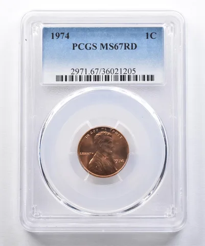 1974 Lincoln Memorial Cent MS67 RD PCGS *2603