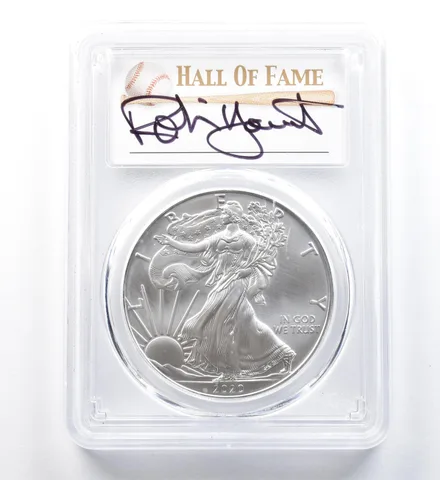 2020 (P) American Silver Eagle Robin Yount Emergency Issue FDOI MS70 PCGS *1284