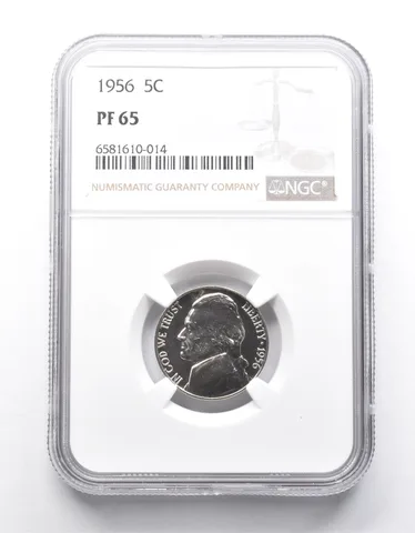 PF65 1956 Jefferson Nickel NGC a9860