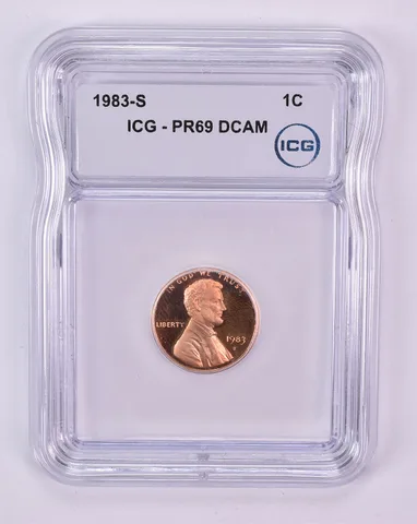 1983-S Lincoln Memorial Cent PR69 DCAM ICG