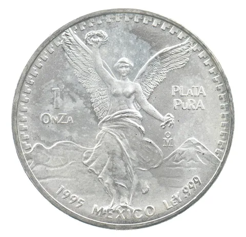 1995 Mo Mexico 1 Onza Silver Libertad *7412