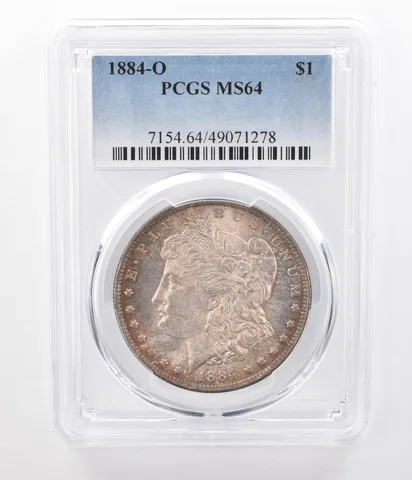 1884-O Morgan Silver Dollar MS64 PCGS Beautiful Tone *0674