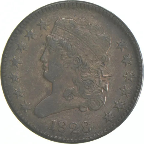 1828 Classic Head Half Cent 13 ST *7953