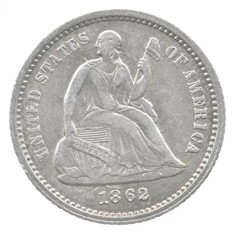 1862 Seated Liberty Half Dime *7317