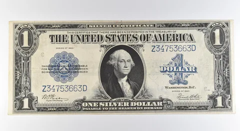 1923 $1 Silver Certificate Large Note Blue Seal Fr#238 a0538