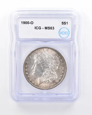 1900-O Morgan Silver Dollar MS63 ICG Tone Reverse *3715