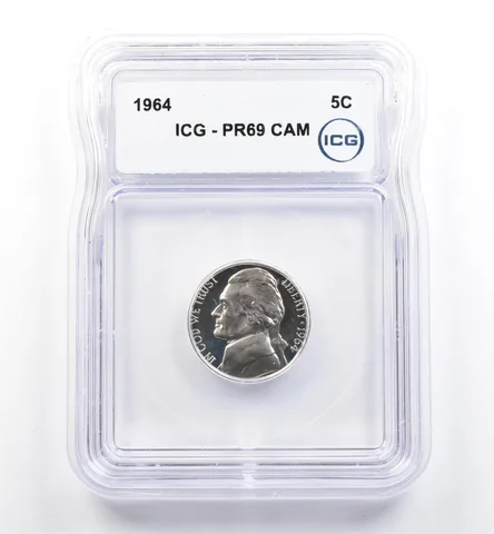 1964 Jefferson Nickel PR69 CAM ICG *0136