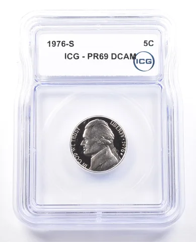 1976-S Jefferson Nickel PR69 DCAM ICG