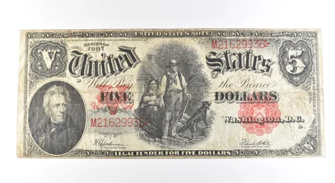 1907 $5 Legal Tender Large Note Red Seal *2691