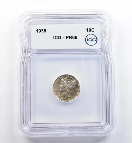 1938 Mercury Dime PR66 ICG *0147
