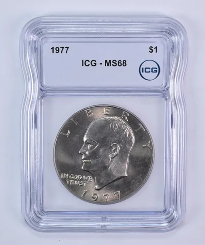 1977 Eisenhower $1 MS68 ICG