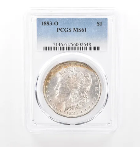 1883-O Morgan Silver Dollar MS61 PCGS Peripheral Tone *2085