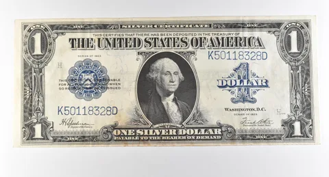1923 $1 Silver Certificate Large Note Blue Seal *2915
