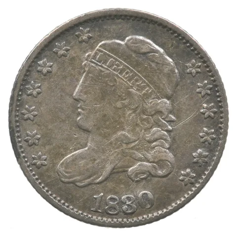 1830 Capped Bust Half Dime LM7 a8244