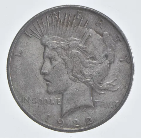 Better - 1922 Peace Silver Dollar - 90% US Coin *717