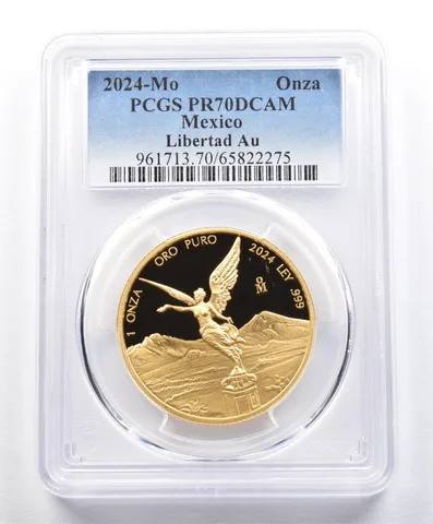 2024 Mo Mexico 1 Onza Gold Libertad PR70 DCAM PCGS *1574
