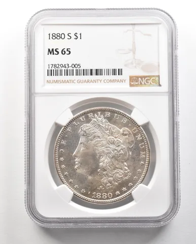 1880-S Morgan Silver Dollar MS65 NGC a4701