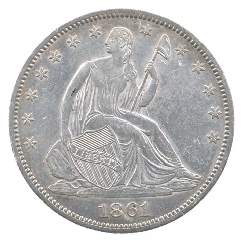 1861-O Seated Liberty Half Dollar *6676