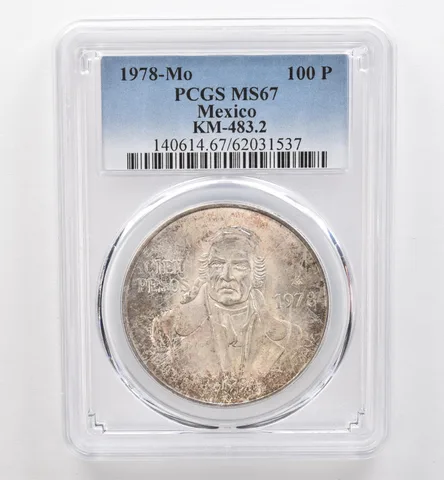 1978 Mo Mexico 100 Pesos KM-483.2 MS67 PCGS Beautiful Tone *9561