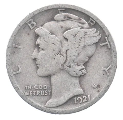 1921-D Mercury Dime *8877