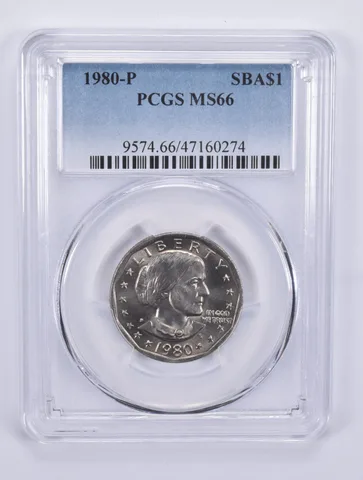 1980-P Susan B Anthony Dollar MS66 PCGS Blue Label